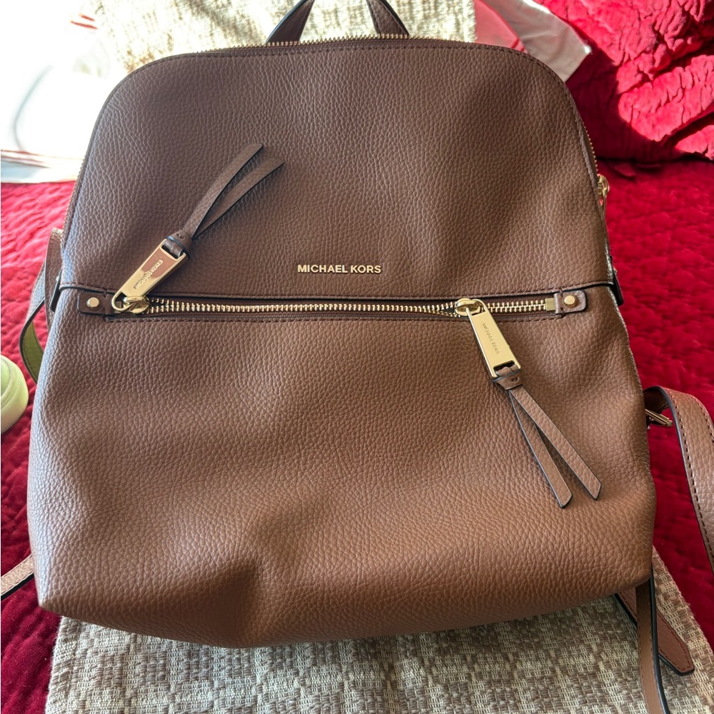 Michael Kors Brown Leather women’s  Backpack